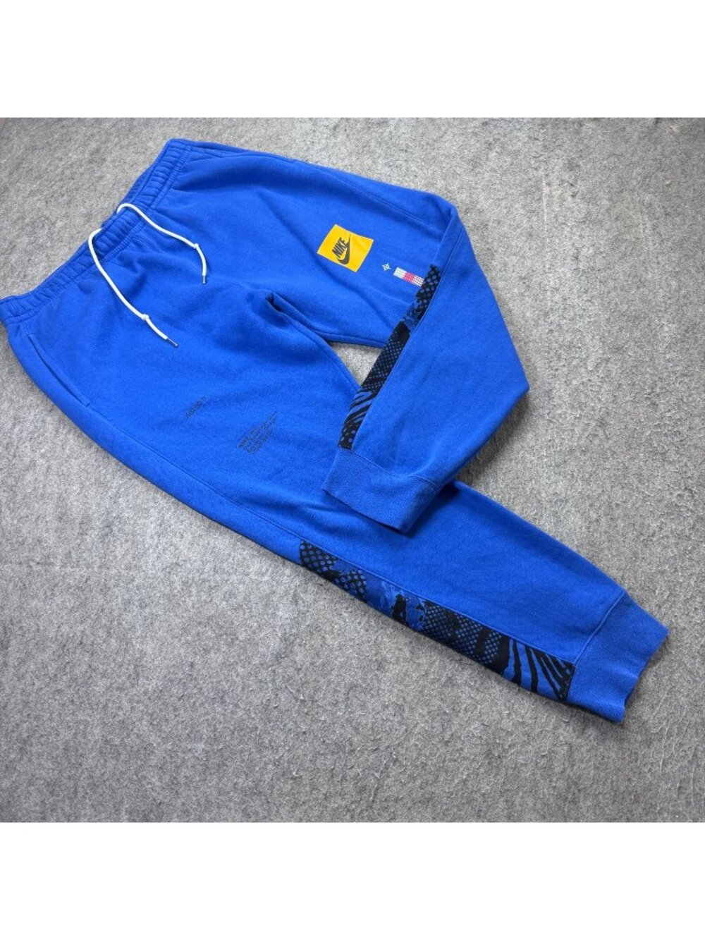 Nike Sportswear NSW Basketball Air Fleece Joggers Men XL Blue 29" Zip Pocket